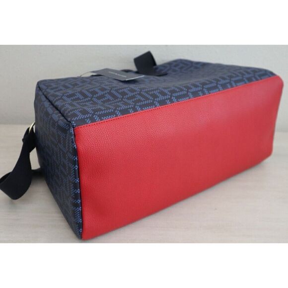 Tommy Hilfiger 69J6572-410 Unisex Blue Allover Print Travel Duffle Bag - Picture 6 of 11